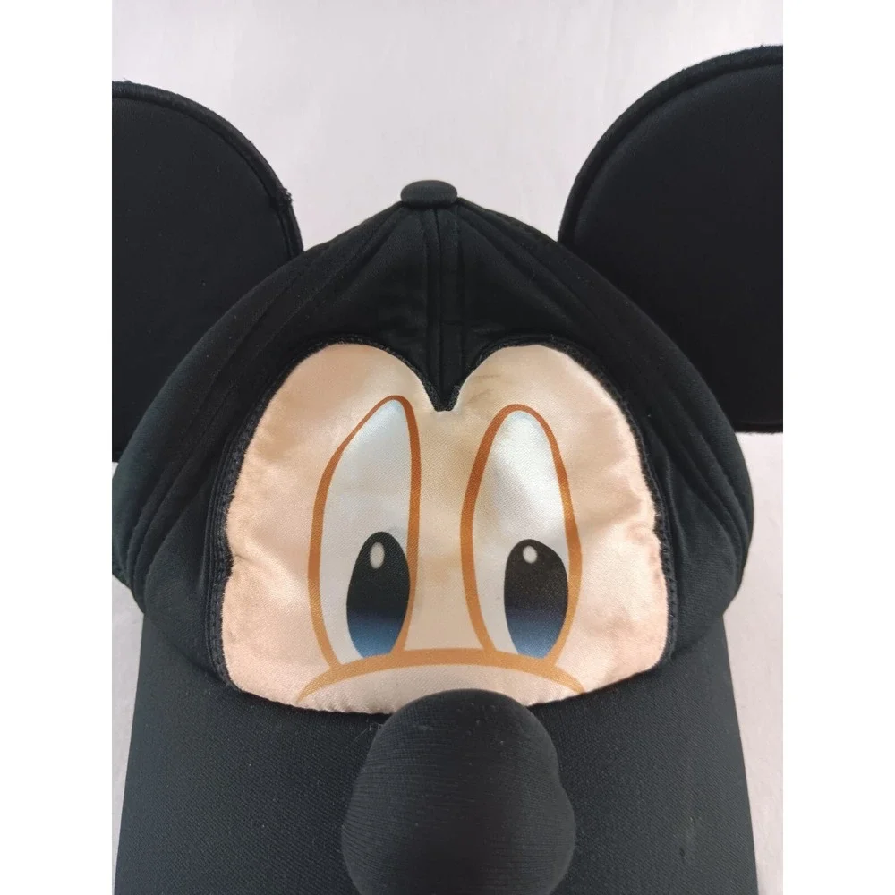 Disney on Ice Mickey Mouse Face Ears Hat Cap Junior Black Boys Baseball Hat